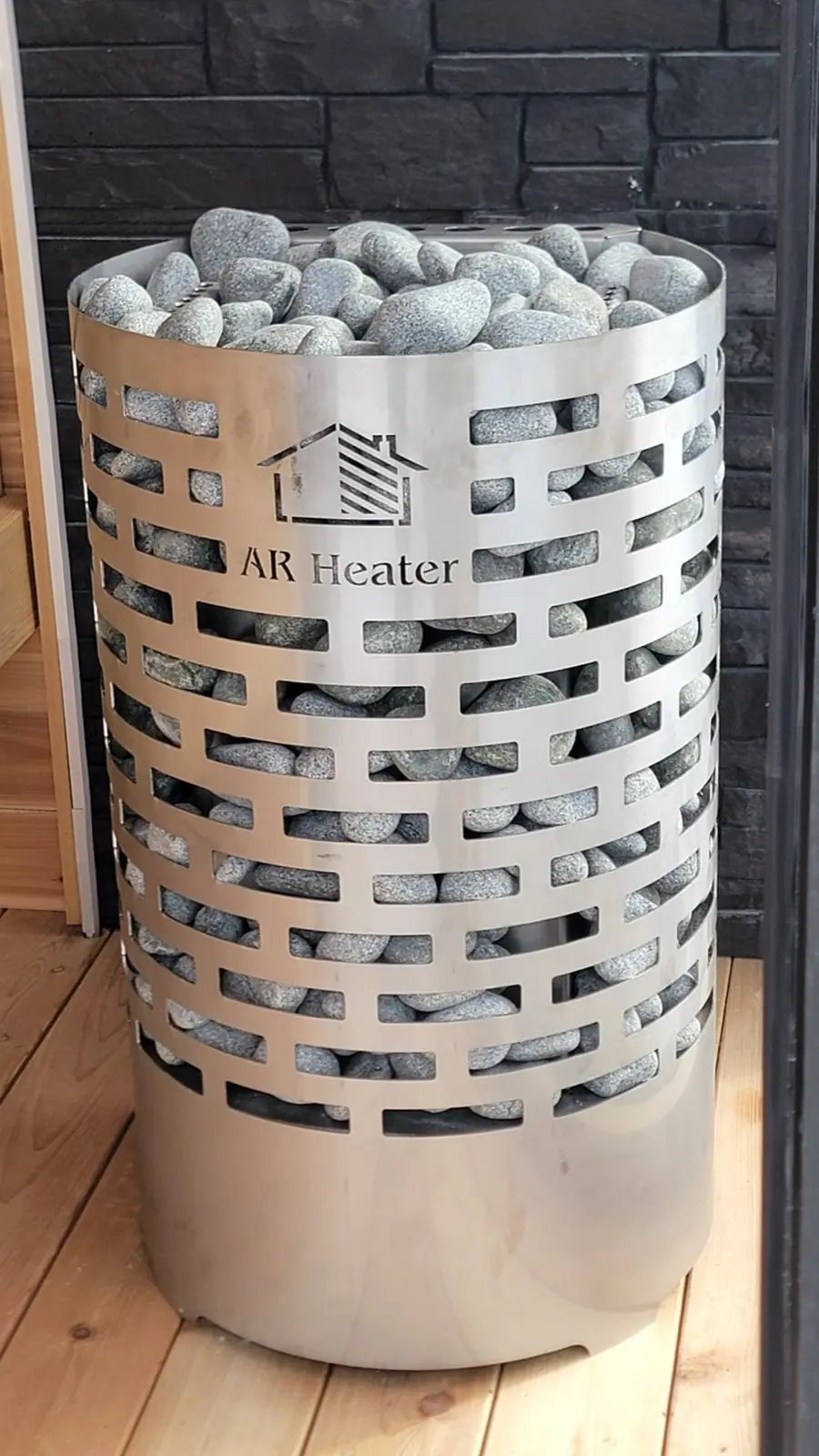 AR Heater, stainless steel wood-fired sauna heater